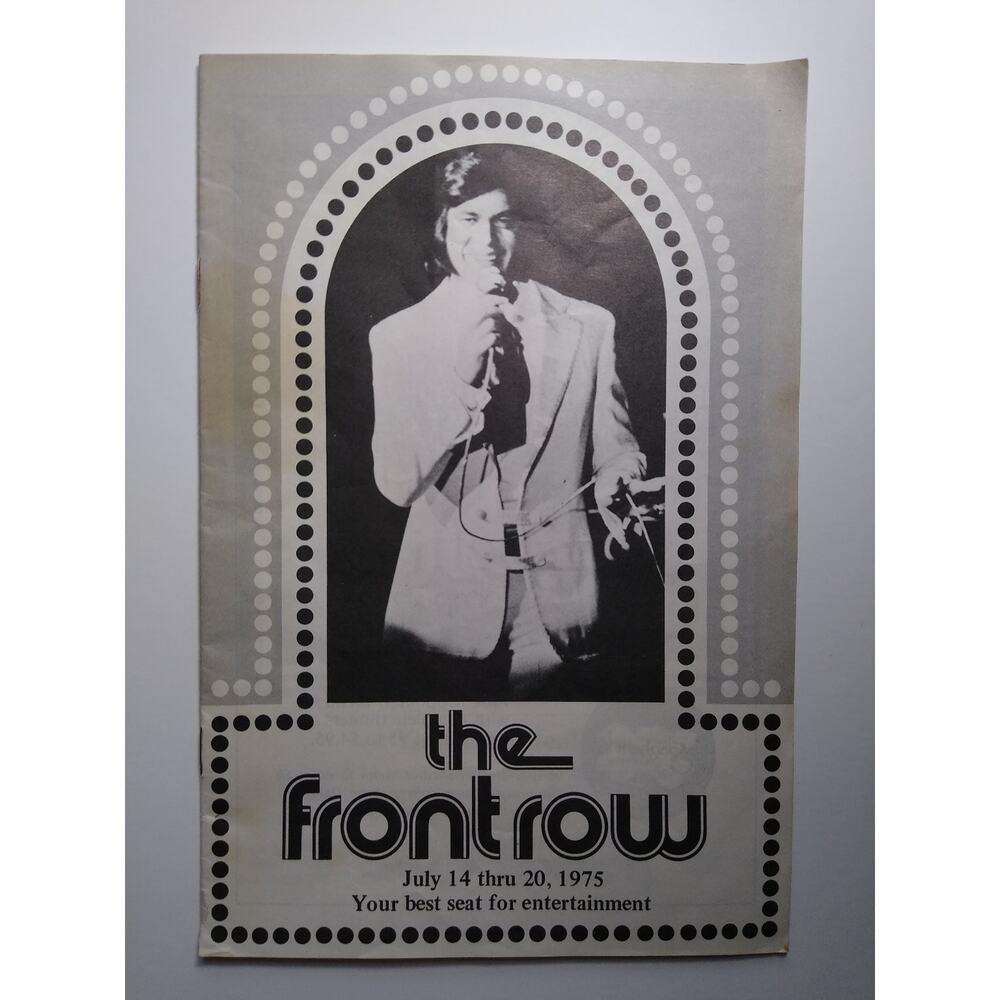 The Front Row Magazine July 14-20 1975 Engelbert Humperdinck Cleveland